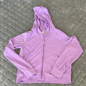 Athleta Kids Lavender Zip-Up Hoodie